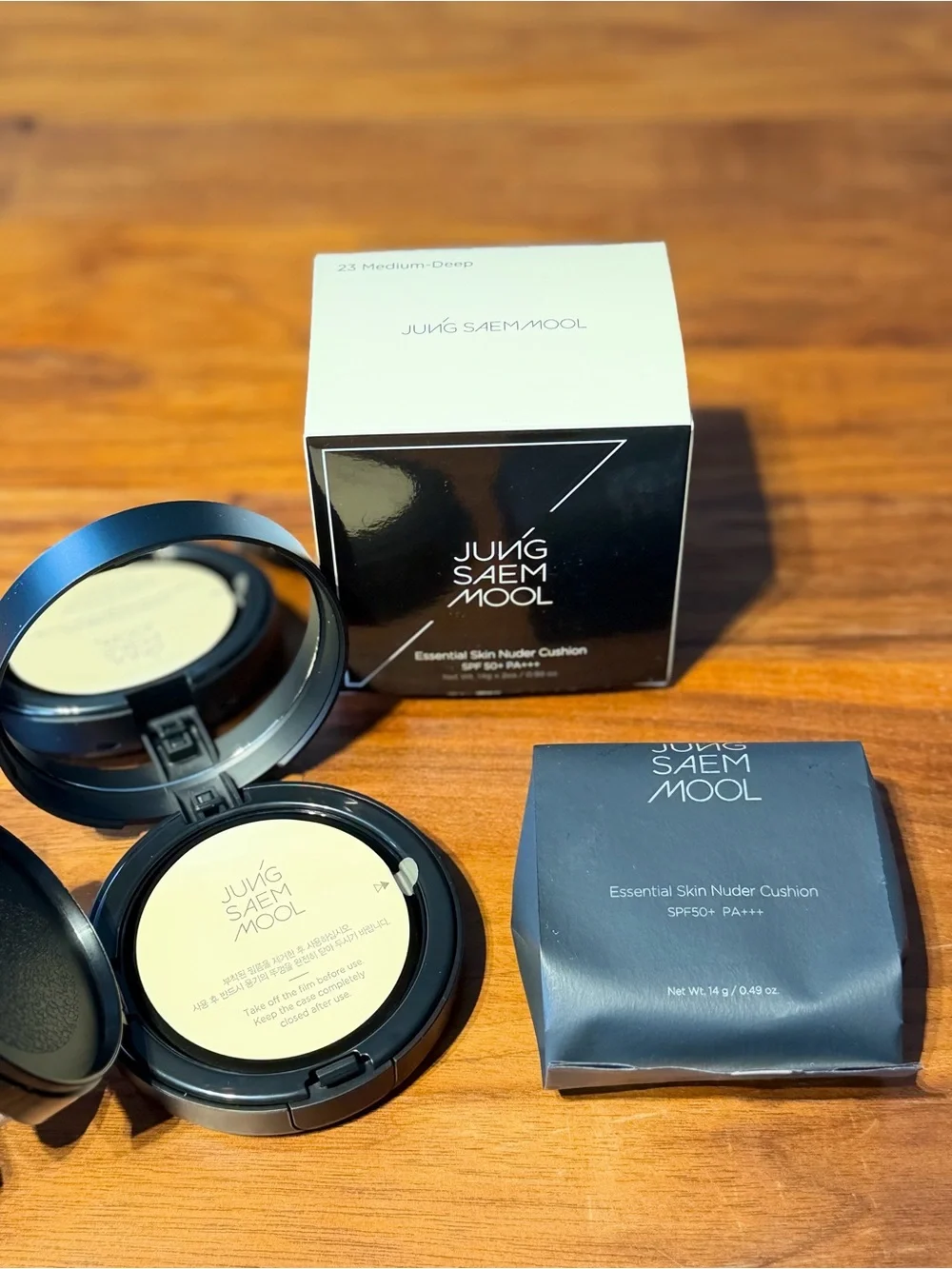 BRAND NEW Essential Skin Nuder Cushion - 23 MEDIUM DEEP (Refill Included)